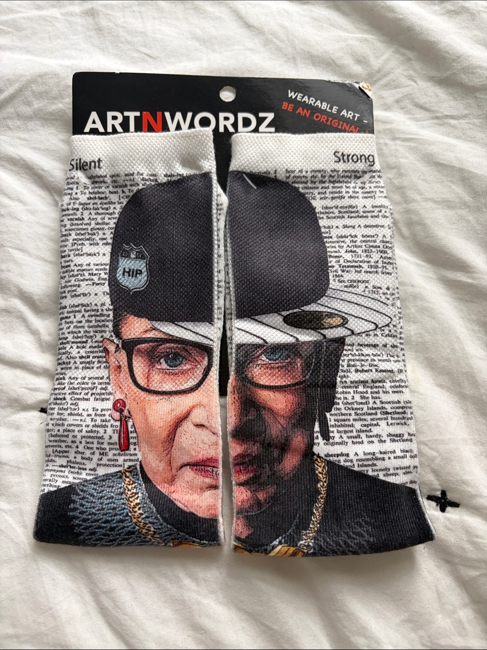 RBG Black Graphic Pop-Art Socks - Wearable Home Art